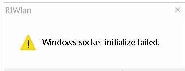 ԿWindows socket initialize failed